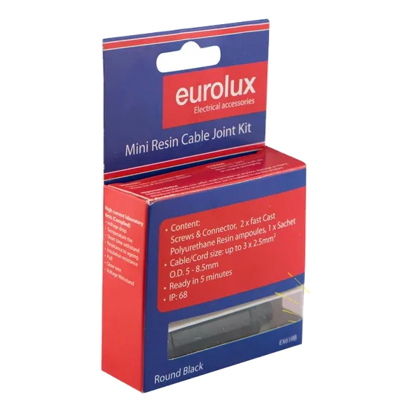 1 – 2.5 Round Black Cable Joining Kit