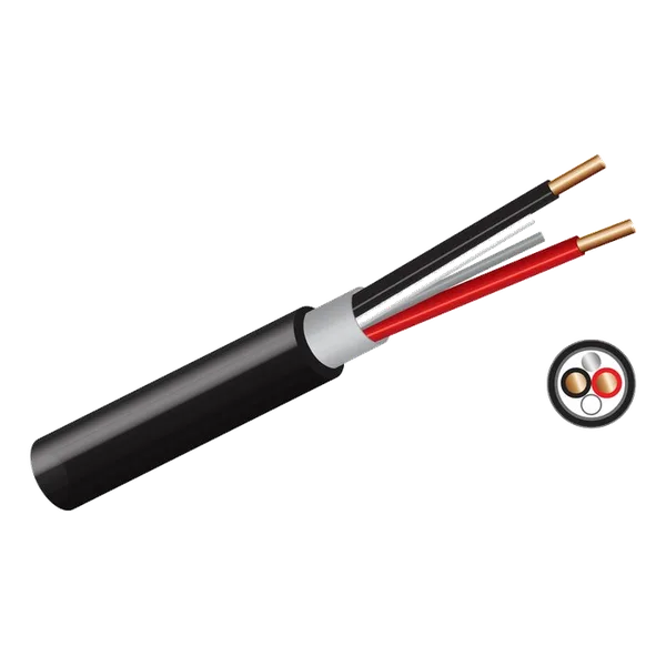 1.5mm x 2 + Earth Surfix Black (100m)