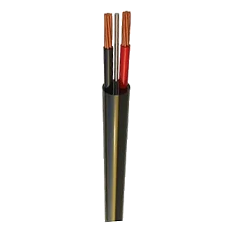 1.5mm² 2 Core+Earth Black Surfix – 5m