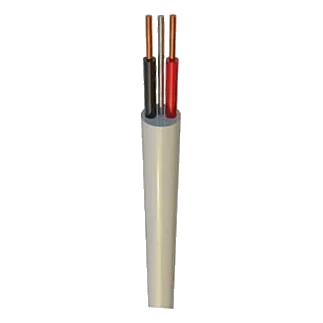 1.5mm² 2 Core+Earth White Surfix – 10m
