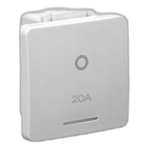 Major-Tech Veti V122Dwt 20Amp 2 Pole Switch Module, White