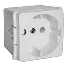 Major-Tech Veti V210Wt Schuko Socket Module, White