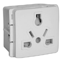 Major-Tech Veti V211Wt International Socket Module, White