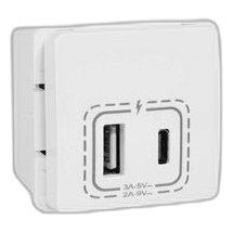 Major-Tech Veti V212Wt Type-A&C Usb Module, White