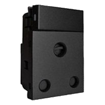 Onesto Matrix Bk-Mxm-P001V Switched Vertical Socket Module, Black