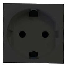 Onesto Matrix Bk-Mxm-S001Rsa Unswitched Schuko Socket Module, Black