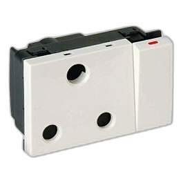 Onesto Matrix Mxm-P001H Switched Socket Module, White