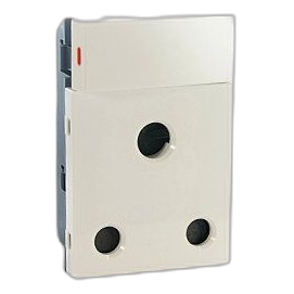 Onesto Matrix Mxm-P001V Switched Vertical Socket Module, White