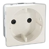 Onesto Matrix Mxm-S001Rsa Unswitched Schuko Socket Module, White