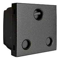 Onesto Matrix Unswitched Socket Module, Black