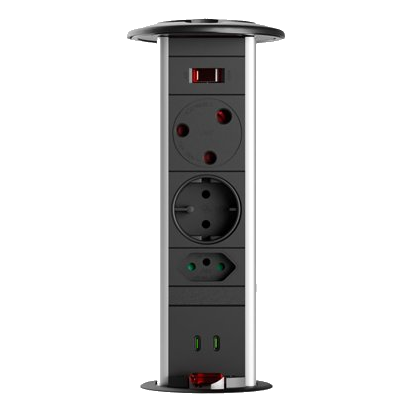 Powerlogic Pdo Mk485 Black & Silver Pop Up Tower