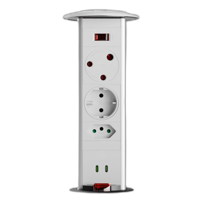 Powerlogic Pdo Mk485 White & Silver Pop Up Tower
