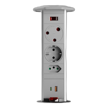Powerlogic Pdo Mk545 Light Grey Pop Up Tower
