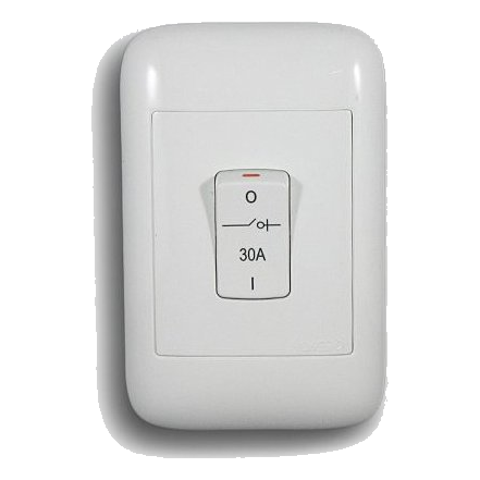 Onesto Oracle 2X4 45Amp 2 Pole Isolator, White
