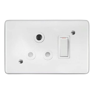 Crabtree Classic 18061/101 2X4 Single Horizontal Socket, White