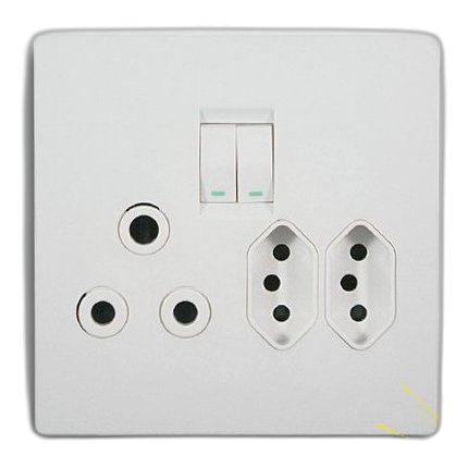 Crabtree Topaz 15233/601 Sa+Slimline Socket, White