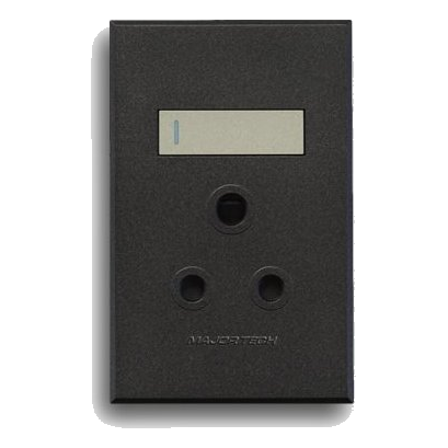 Major-Tech Veti 3 3V20Tg 2X4 Single Socket, Graphite