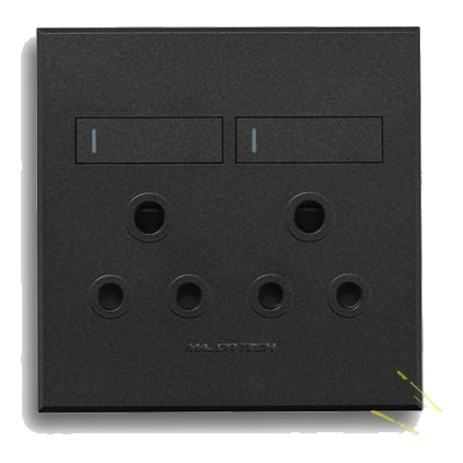 Major-Tech Veti 3 3V22Gg 4X4 Double Socket, Graphite