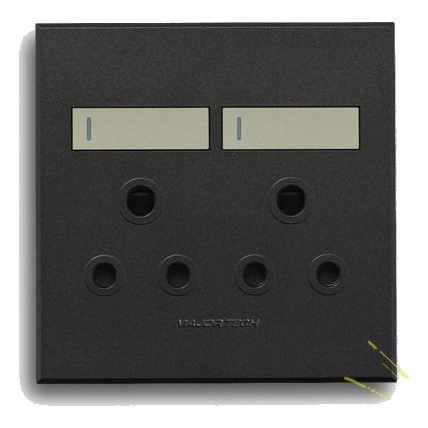Major-Tech Veti 3 3V22Tg 4X4 Double Socket, Graphite