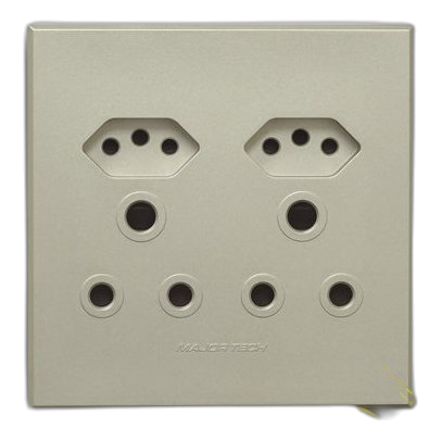 Major-Tech Veti 3 3V24T 4X4 Sa+Slimline Double Socket, Titanium