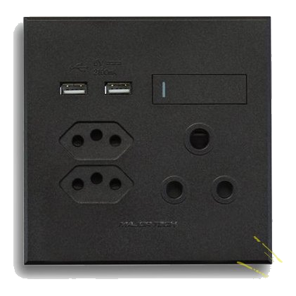 Major-Tech Veti 3 3V27Gg 4X4 Sa+Slimline+Usb Socket, Graphite