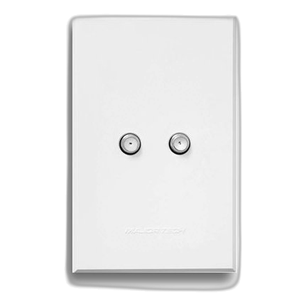 MAJOR-TECH VETI 3 3VW132 2X4 2xSATELLITE SOCKET, WHITE