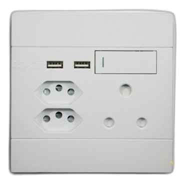 Major-Tech Veti2 2Vw227 4X4 Sa+Slimline+Usb Socket, White