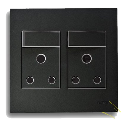 Onesto Matrix Bk-Mxp-4002 Double Socket, Black