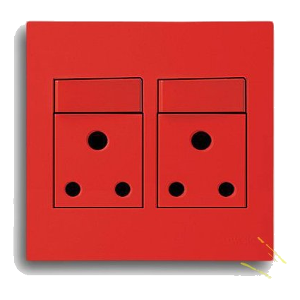 Onesto Matrix Mxpd-4002 Dedicated Double Socket, Red