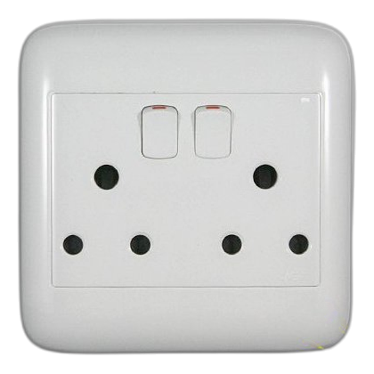 Onesto Oracle Onp4002 Double Socket, White