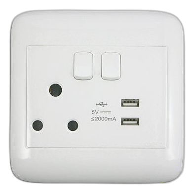 Onesto Oracle Onp4012 Sa+Usb Socket, White