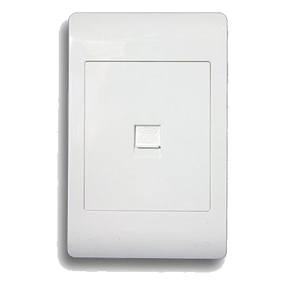Synerji Syssmdtele Telephone Socket, White