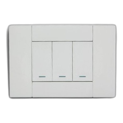 Major-Tech Veti2 2Vw1113 2X4 3 Lever 1 Way Switch, White