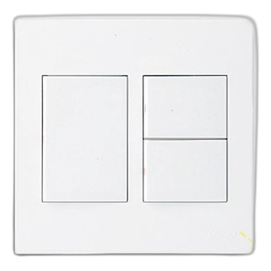 Onesto Matrix Mxs-4031W 4X4 3 Lever 1 Way Switch, White