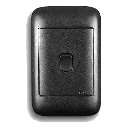 Onesto Oracle On2011Bk 2X4 1 Lever 1 Way Switch, Black