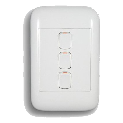Onesto Oracle On2031 2X4 3 Lever 1 Way Switch, White