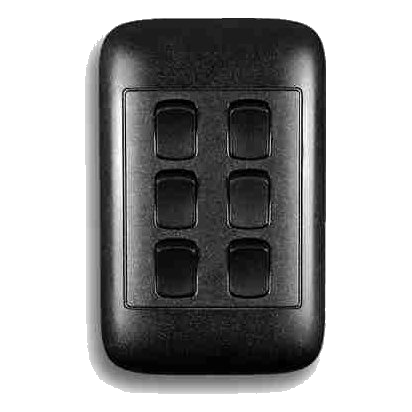 Onesto Oracle On2061Bk 2X4 6 Lever 1 Way Switch, Black