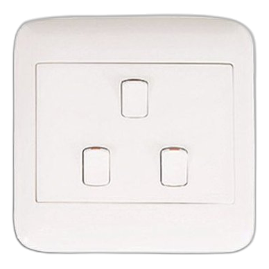 Onesto Oracle On4031 4X4 3 Lever 1 Way Switch, White