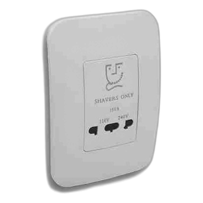 Major-Tech Veti 2X4 Shaver Socket, White
