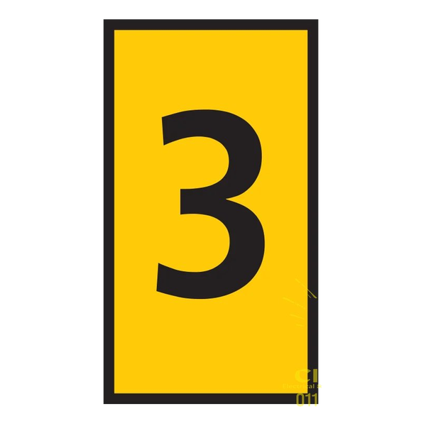 Pre-Termination Cable Markers Ovalgrip Yellow 3