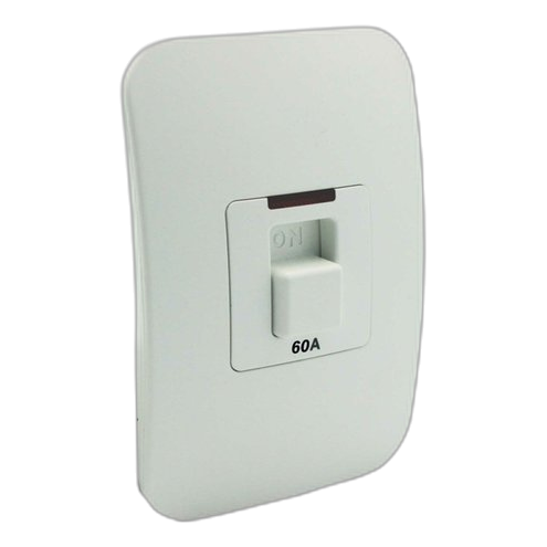 60A Triple Pole Isolator with Indicator – White