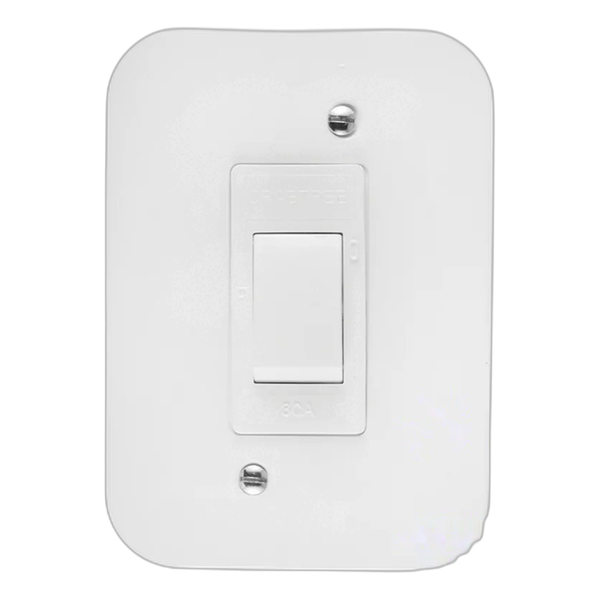 Classic Industrial Double Pole 30A Isolator on Surface Box