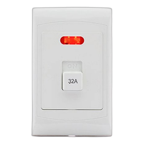 Horizon 4X2 32A 2P Isolator With P/Light White