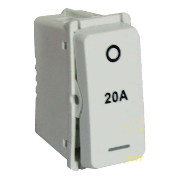 20 Amp Double Pole Switch – White