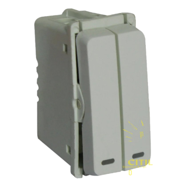 VETi – White One-Way Splitter Switch 1 Module Wide (VG113WT)