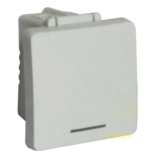 VETi- White Two-Way Switch 2 Module Wide  (VG122WT)