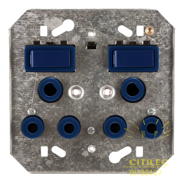Classic Double Monoblock 164-4 Switched Dedicated Socket on 4×4 Yoke