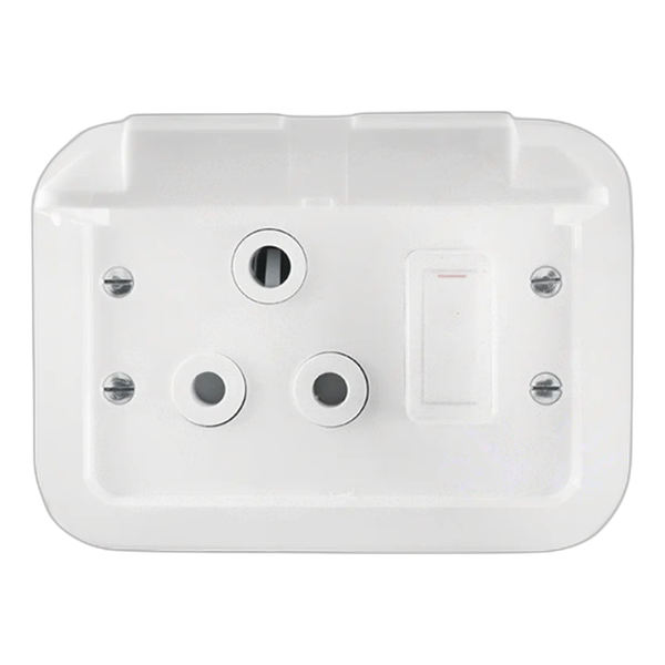 Classic Industrial Single STD164-1 Switched Socket on Weatherproof Surface Box