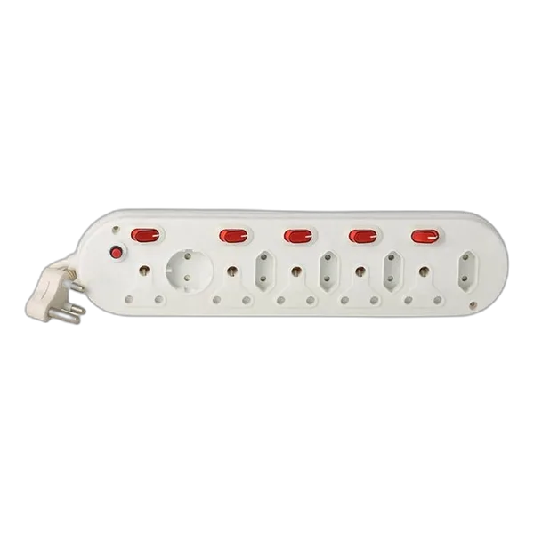 10WAY Multiplug C/W Switches+Cord