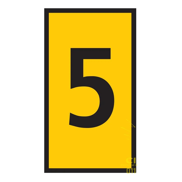 Pre-Termination Cable Markers Ovalgrip Yellow 5